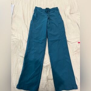 SCRUB PANTS dark teal straight leg, great condition!